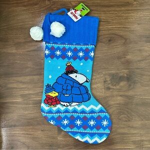 NWT Peanuts Snoopy and Woodstock Holiday Stocking